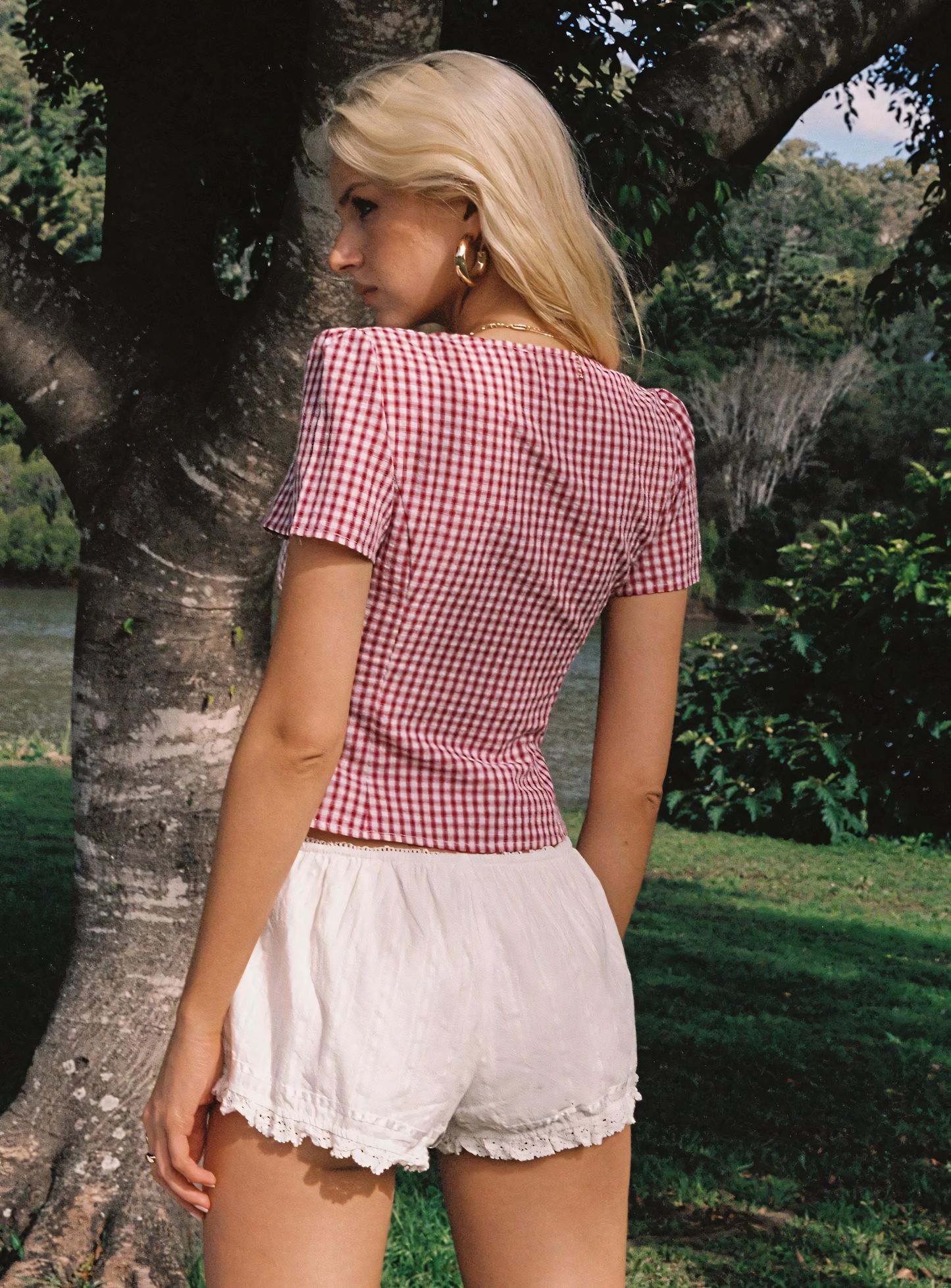 Glam Gingham Blouse