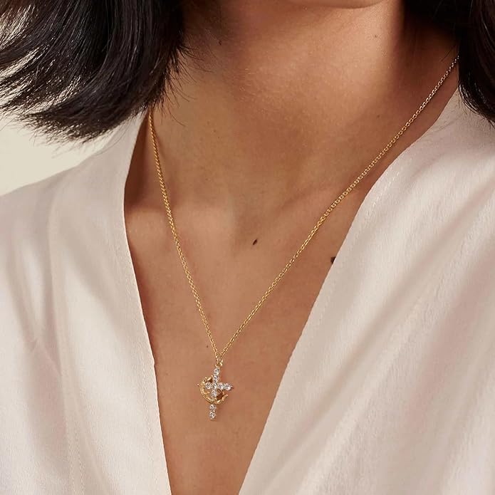 Cross & Crown Necklace (90% OFF TODAY ONLY)