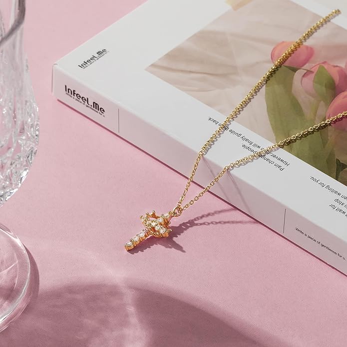 Cross & Crown Necklace (90% OFF TODAY ONLY)