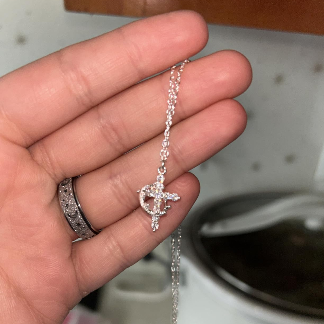 Cross & Crown Necklace (90% OFF TODAY ONLY)