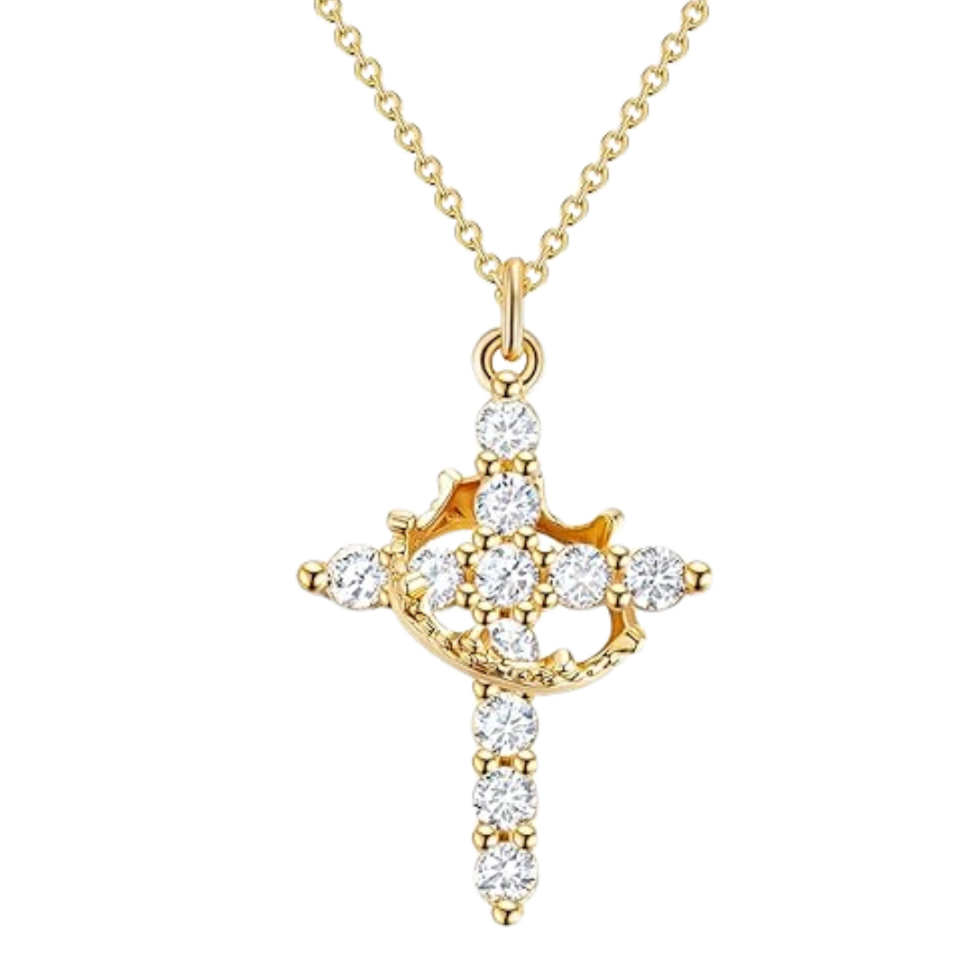 Cross & Crown Necklace (90% OFF TODAY ONLY)