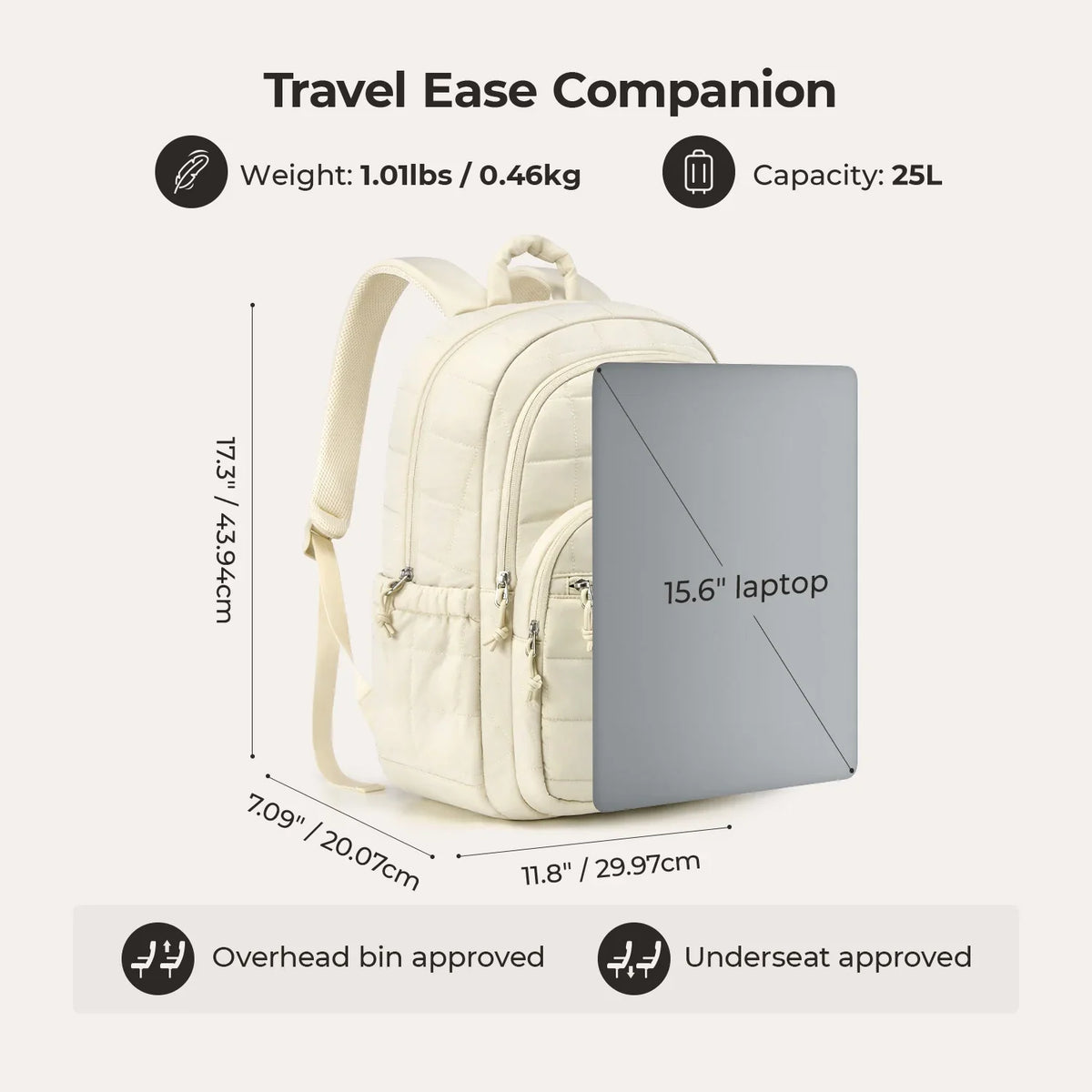 CloudCarry Quilted Backpack