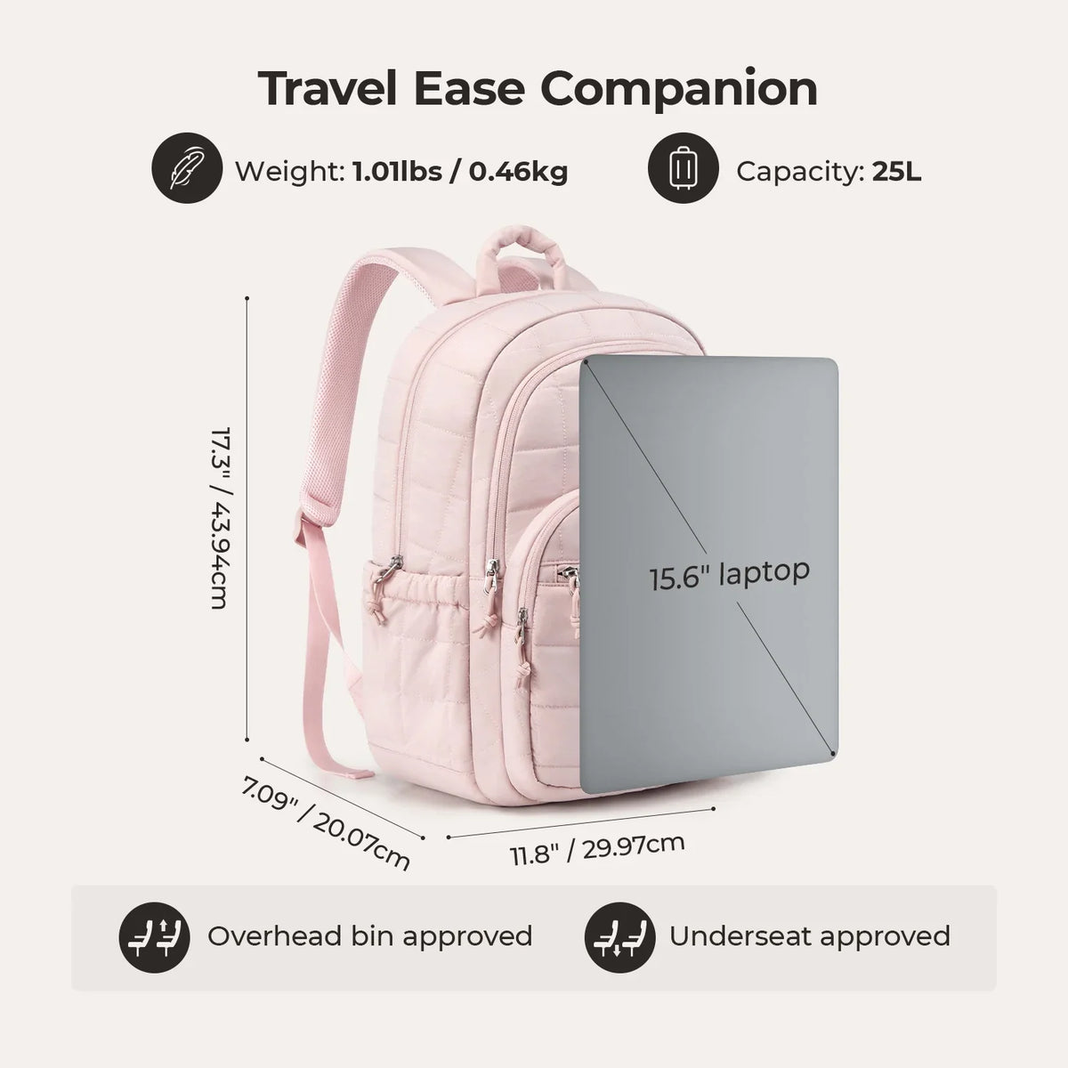 CloudCarry Quilted Backpack