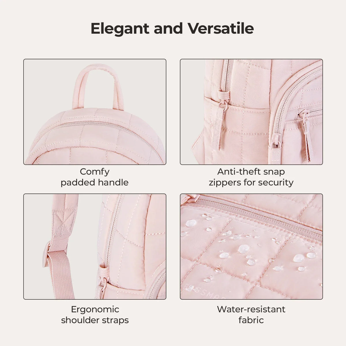 CloudCarry Quilted Backpack